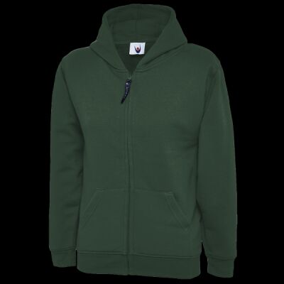 Childrens Classic Full Zip Hooded Sweatshirt Thumbnail