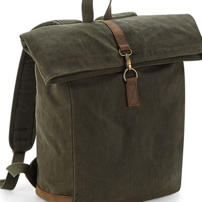 Quadra Heritage Waxed Canvas Backpack Thumbnail