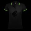 SOL'S Ladies Pasadena Tipped Cotton Piqué Polo Shirt Thumbnail