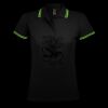 SOL'S Ladies Pasadena Tipped Cotton Piqué Polo Shirt Thumbnail