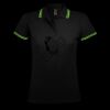 SOL'S Ladies Pasadena Tipped Cotton Piqué Polo Shirt Thumbnail