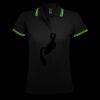 SOL'S Ladies Pasadena Tipped Cotton Piqué Polo Shirt Thumbnail