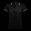 SOL'S Ladies Pasadena Tipped Cotton Piqué Polo Shirt Thumbnail