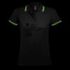 SOL'S Ladies Pasadena Tipped Cotton Piqué Polo Shirt Thumbnail