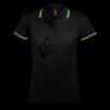 SOL'S Ladies Pasadena Tipped Cotton Piqué Polo Shirt Thumbnail