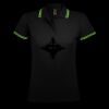 SOL'S Ladies Pasadena Tipped Cotton Piqué Polo Shirt Thumbnail