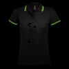 SOL'S Ladies Pasadena Tipped Cotton Piqué Polo Shirt Thumbnail