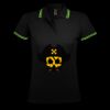 SOL'S Ladies Pasadena Tipped Cotton Piqué Polo Shirt Thumbnail