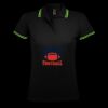 SOL'S Ladies Pasadena Tipped Cotton Piqué Polo Shirt Thumbnail