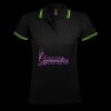 SOL'S Ladies Pasadena Tipped Cotton Piqué Polo Shirt Thumbnail