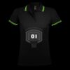SOL'S Ladies Pasadena Tipped Cotton Piqué Polo Shirt Thumbnail