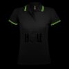 SOL'S Ladies Pasadena Tipped Cotton Piqué Polo Shirt Thumbnail