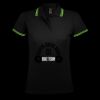 SOL'S Ladies Pasadena Tipped Cotton Piqué Polo Shirt Thumbnail