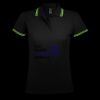 SOL'S Ladies Pasadena Tipped Cotton Piqué Polo Shirt Thumbnail